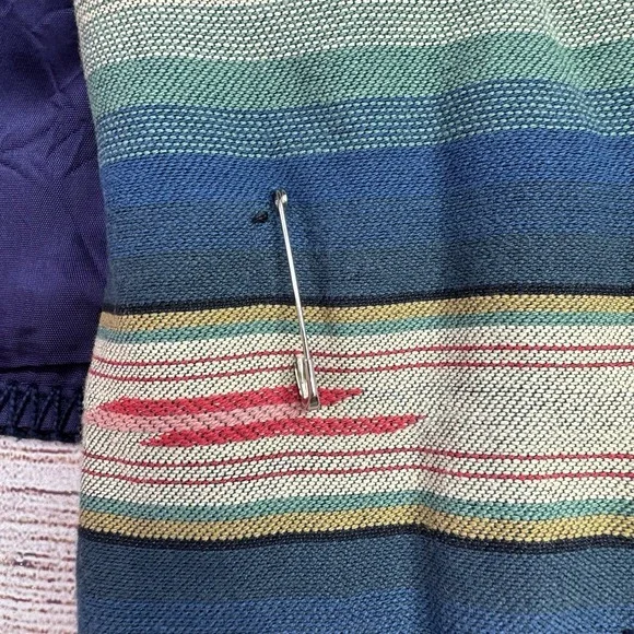 Vintage‎ RoughRider Circle T Vest Womens M/L SouthWestern Striped Concho Button - Picture 7 of 16